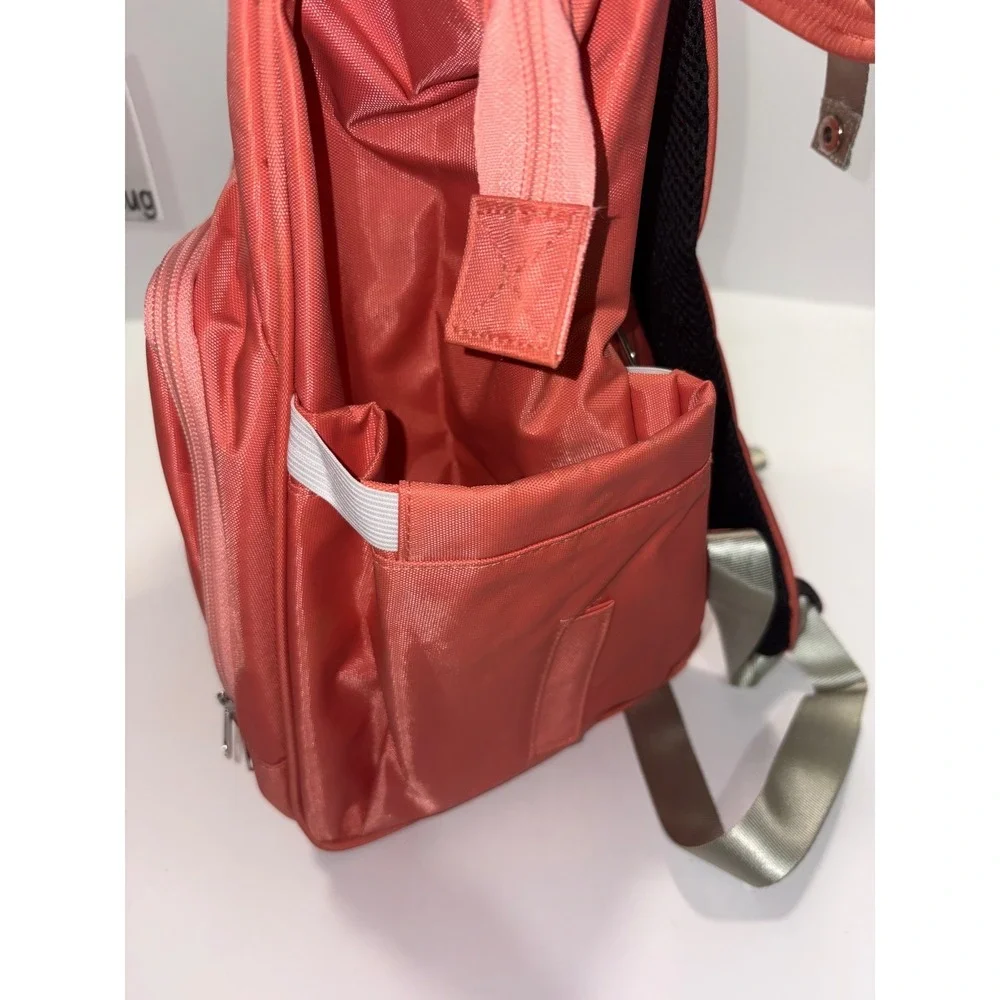 Babybug Day Saver Multi Function Waterproof Diaper Bag Backpack Coral Pink NEW